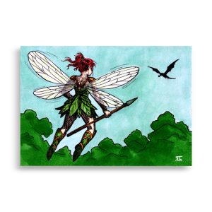 Drache im Feenwald Kunstdruck